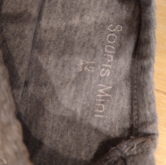 3/20$ 12m Souris mini gray onesie body with giraffe - Picture 4 of 5